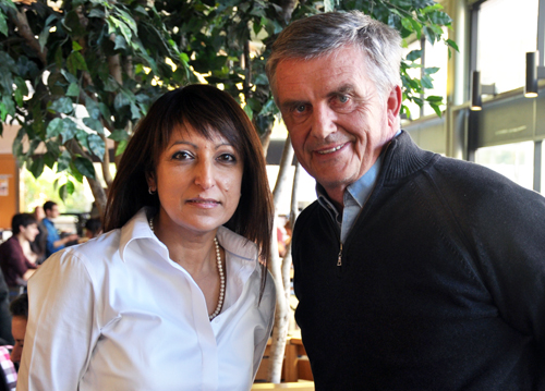 Photo of Rumina Dhalla and Peter Straaten who will facilitate local and international discussions