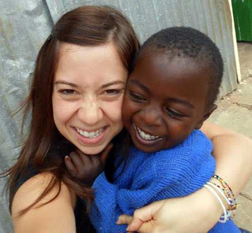 Amy Faria in Kenya