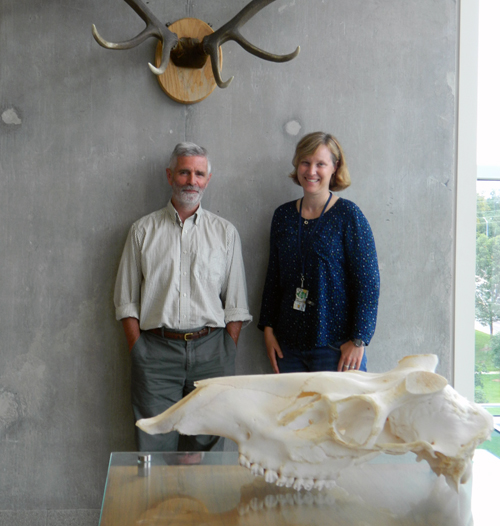 Doug Campell and Prof. Claire Jadeine